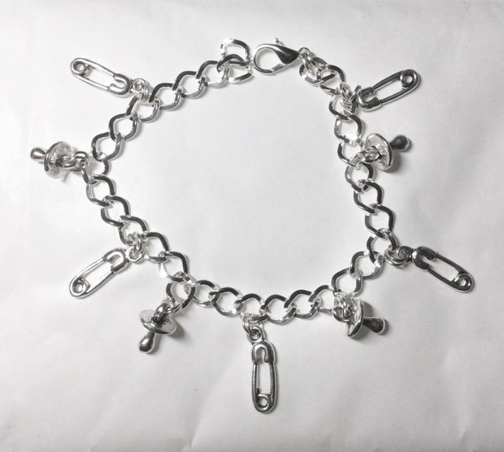 Charm Safety Pin Diaper Pin Design Charm Safety Pin Diaper Pin Design