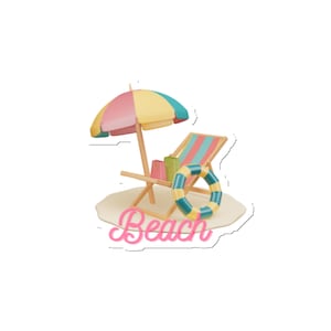 At the Beach Magnet- Beach Refrigerator Magnets