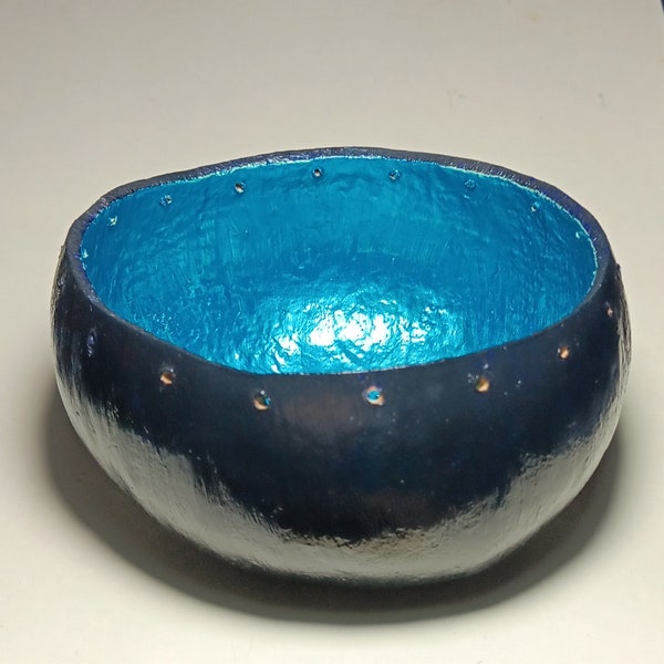 Gourd Bowl 4+ Inch Prepared Pine Needle Basket Supply Black Blue Cut Cleaned Drilled Coiling Crafts Beading Ready To Coil Art