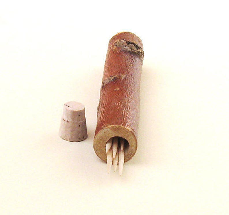 Personalized Initial Toothpick Case Natural Unique Useful Case Etsy