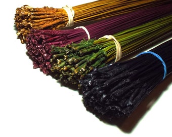 Dyed Pine Needles Quadruplets 4 OZ Long Leaf 1 OZ Each Pink Yellow Lime Blend Black Coiled Basket Basketry Supplies Combo