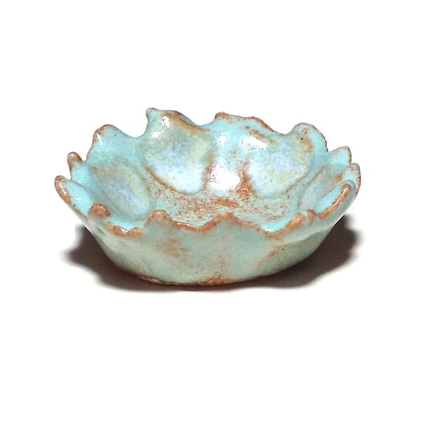 Stoneware Ring Dish Miniature Pottery Bowl Pill Dish Food Safe