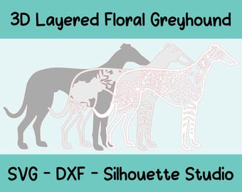 3D warstwowy chart SVG, DXF, plik Silhouette Studio