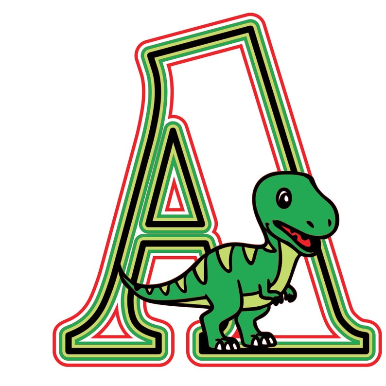 3D Layered T-rex Alphabet & Numbers SVG, DXF, PNG (digital File) - Etsy ...