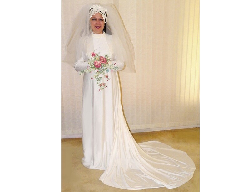 Veil with Chapel Train Wedding Dress
