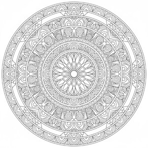 Mandala Coloring Pages Stress Relief ,fun Activity ,adults, Kids, Color ...