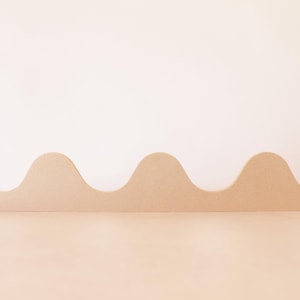 Wavy Wood MDF Trim for Mirror Scallop Trim for Shelving Wavy Trim for Furniture DIY Home Decor Nursery Decor