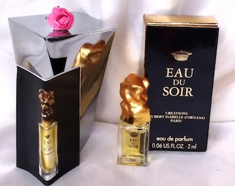 SISLEY * EAU du SOIR * Miniature Perfume for Collectors * EDP/Women's * 2 ml/ 0.06 fl. oz * Full * Box * 1990 * Mini Perfume