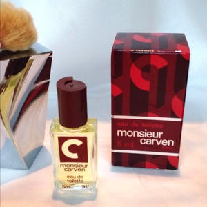 Miniature perfume MONSIEUR CARVEN * Eau de Toilette for Men * 5 ml/0.17 Fl.Oz * Full * Box * New Condition * Vintage * Collection