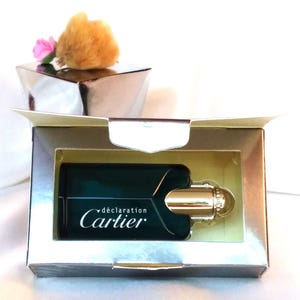 Miniature Perfume for Collectors * CARTIER * Edt 4 ml / 0.13 Fl.Oz * Déclaration Essence Bleu * Full * In its Gift Box * Vintage *
