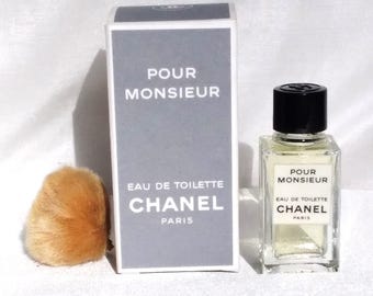 Vintage CHANEL Pour Monsieur Edt Miniature 4 Ml Bottle in Original