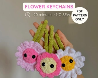 Wzór szydełkowy na zawieszki do torebek z kwiatami: bezszwowe amigurumi (do pobrania w formacie PDF)