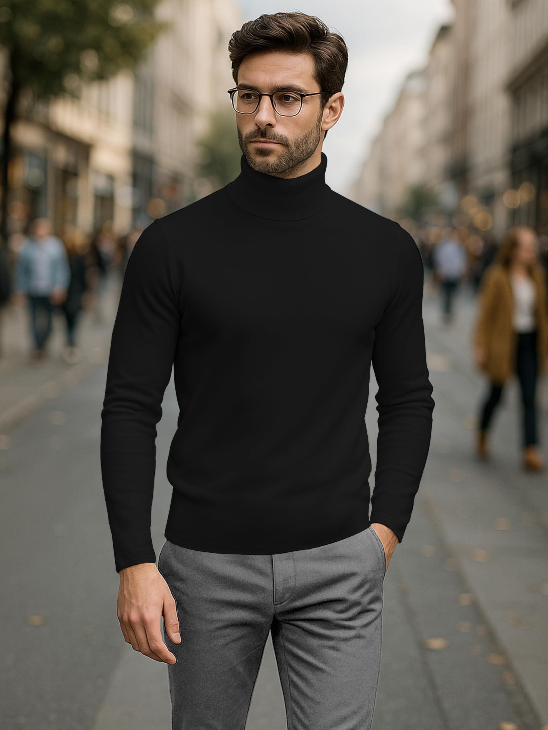 Black Turtle Neck - Etsy