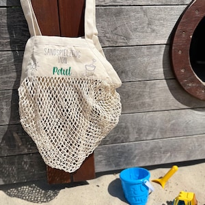 Personalized sand toy bag | digging bag | beach bag | playground bag | mesh bag