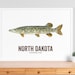 Indiana State Fish, Map Art, Nature Outdoor Art, Vintage Map Art, Art ...