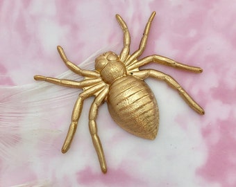 BRASS SPIDER Stamping ~ Jewelry Ornament Findings ~ Brass Stampings (C-1409)