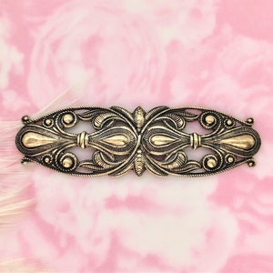 ANTIQUE BRASS Art Nouveau Stamping ~ Jewelry Ornamental Brass Findings ~ Brass Stamping (FA-6063)B