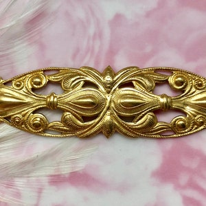 BRASS Art Nouveau Stamping ~ Jewelry Ornamental Brass Findings ~ Brass Stamping (FA-6063)