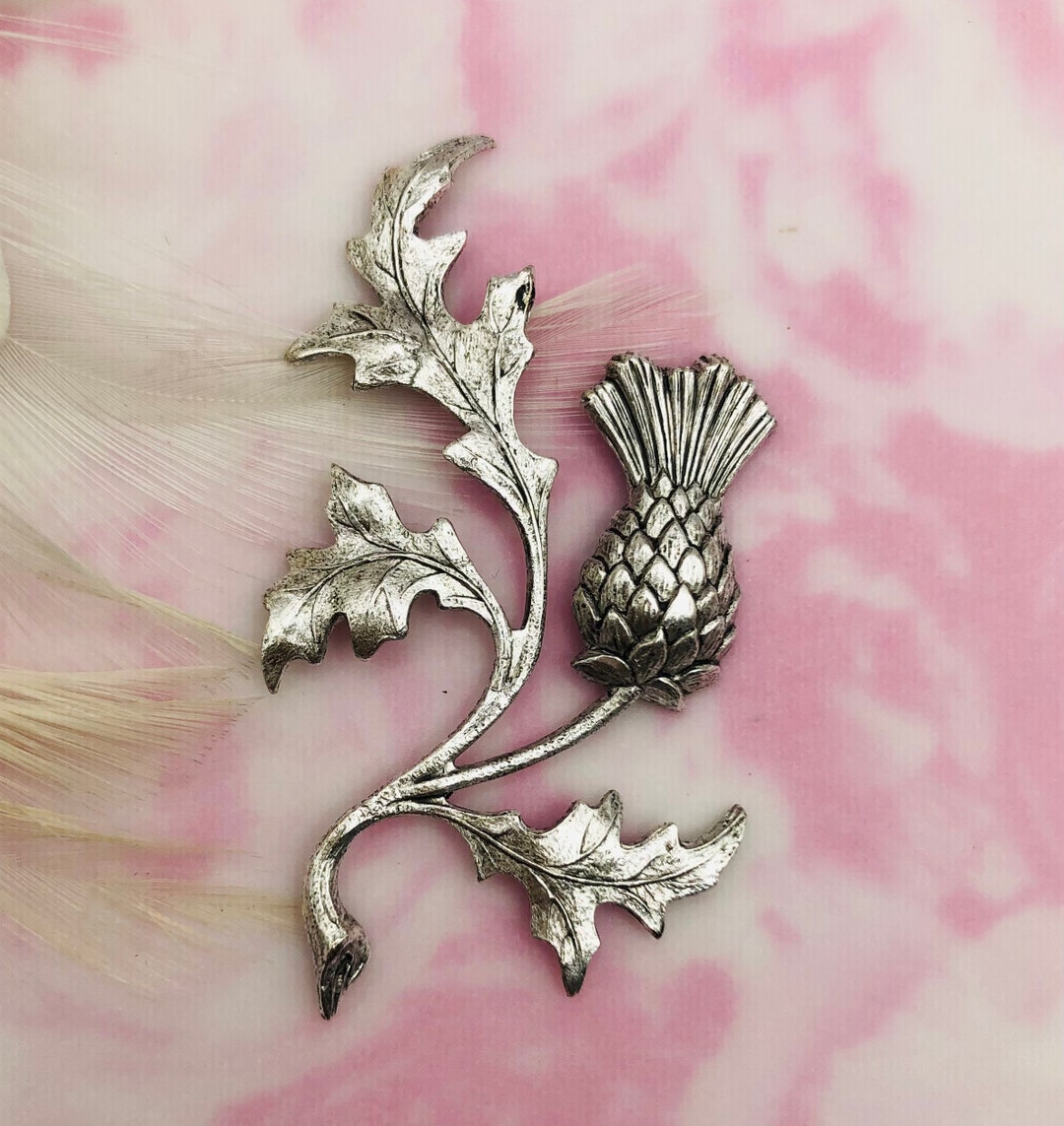 1928 Jewelry Company Charm, Flower Charm, Antiqued Silver, 1 Piece