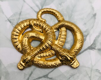 アンティーク真鍮製蛇〜蛇の刻印〜ジュエリー装飾用真鍮金具（C-503