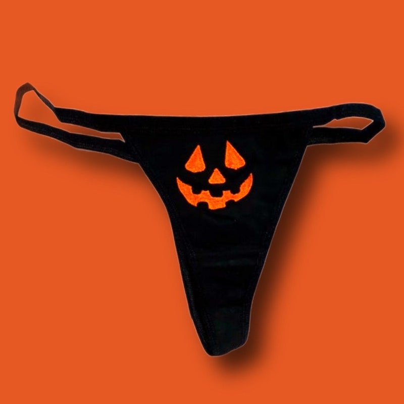 Halloween Pumpkin Thong - Etsy