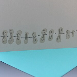 String Along Letterpress Card grey image 4