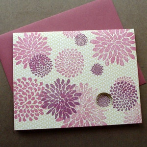 Flowerburst Letterpress Card image 1