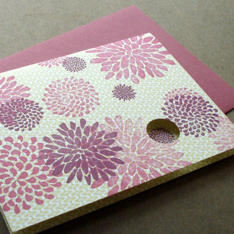 Flowerburst Letterpress Card image 3