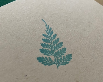 Fern Letterpress Card