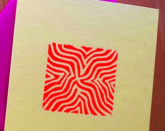 Vertigo Letterpress Card