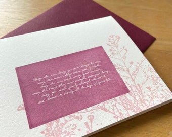 Apache Blessing Letterpress Card