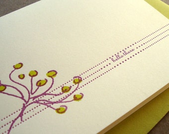 Hello There Letterpress Card