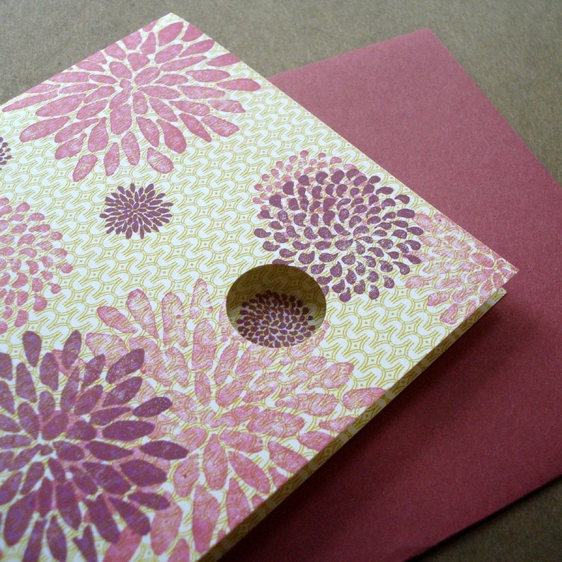 Flowerburst Letterpress Card image 2