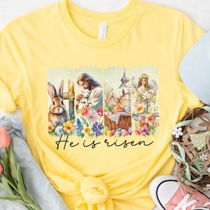 He Is Risen Easter T-Shirt: Christian Religious Gift