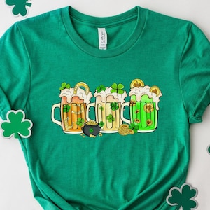 Shamrock Irish T-Shirt: St Patricks Day Beer Tee