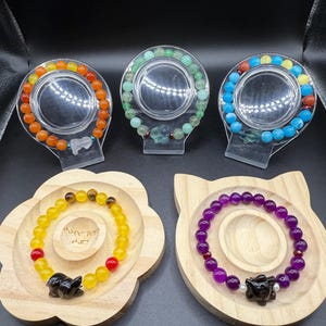 Real Crystal Stretch First Generation Pokemon Inspired Beaded Bracelets