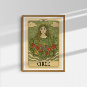 Circe Illustration Poster Druck | Griechische Mythologie | Druckbare Wandkunst | Digitaler Download
