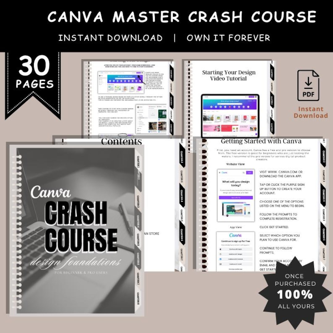 Canva Master Crash Course - Etsy