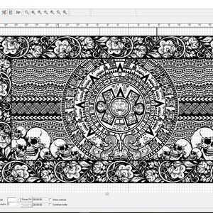 Aztec and Scroll Work Digital Files for Ammo Box Laser Engraving Design ...