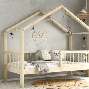 Letto a cabina per bambini, Letto per bambini Montessori, Casetta in legno Montessori per bambini