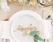 Wood Laser Cut Place cards