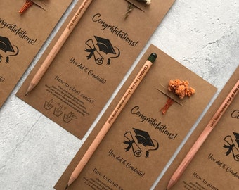 Plantable Seed Pencil Graduation Favor: Eco-Friendly Keepsake