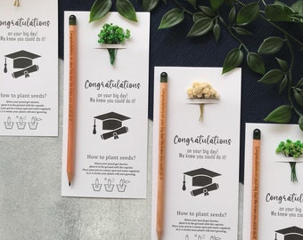 Personalized Plantable Seed Pencil Graduation Favors: Eco-Friendly Gift