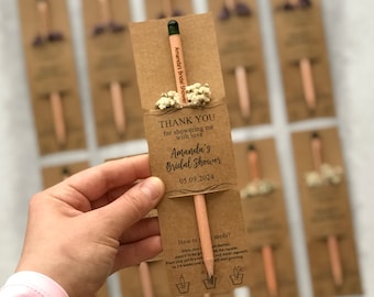 Seed Pen Bridal Shower Favors: Eco-Friendly Recyclable Gift