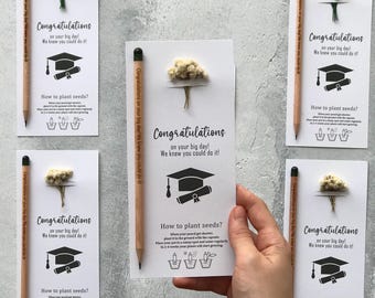 Graduation Gift, Personalized Congratulations Gifts, Eco-Friendly Seed Pencils, Graduation keepsake, Regalo di laurea, Graduation Favor