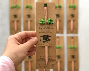 Personalized Graduation Plantable Seed Pencil Favors