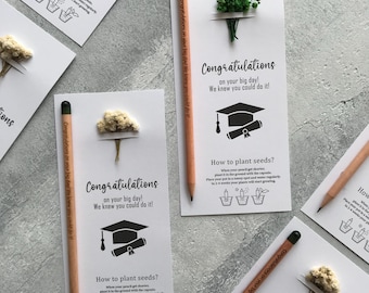 Custom Graduation Seed Pencil Gift: Personalized Party Favors