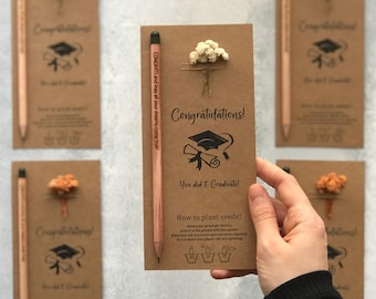 Graduation Seed Pencil Gift: Personalized Graduate Keepsake