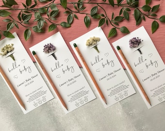 Plantable Seed Pencil Favors: Eco-Friendly Baby Shower Keepsake