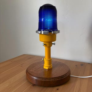 Authentic Runway Light Desk Lamp | Aviation Desk Lamp | Vintage Restored Runway Light Desk Lamp | Aviation Gift | Pilot Gift | Airport image 3